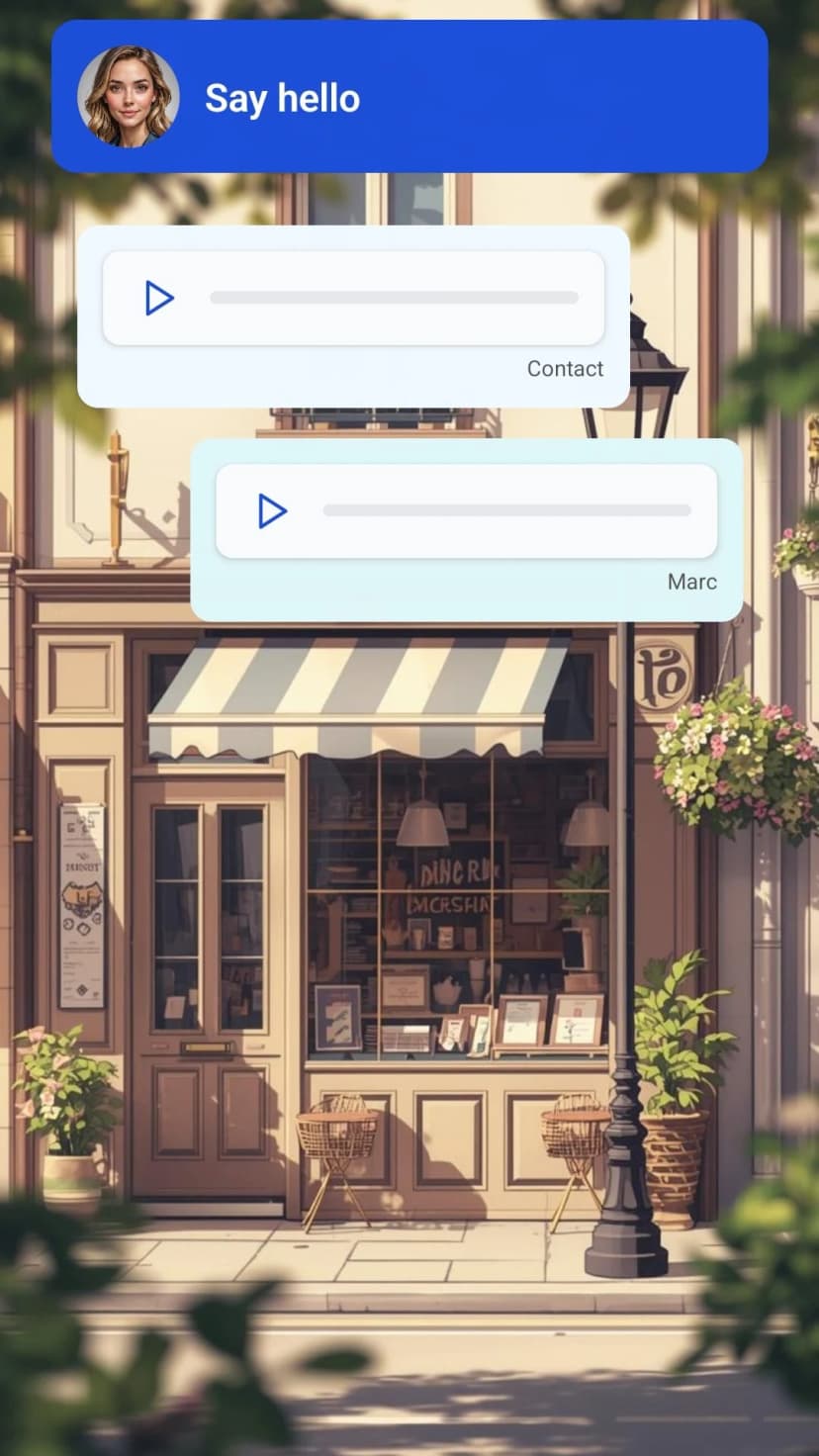 People speaking during a meeting